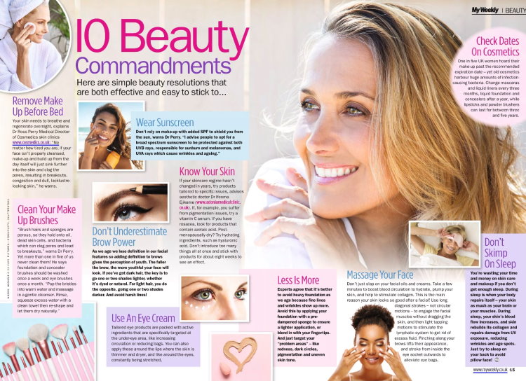 My Weekly Beauty 10 Commandments