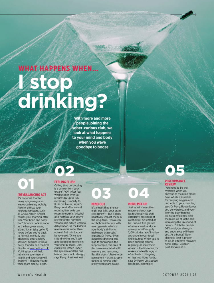 Womens health stop drinking